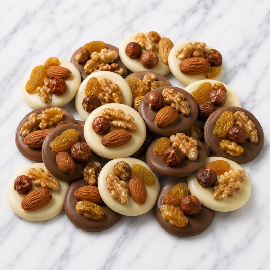 Mendigos de chocolate sin azúcar con frutos secos